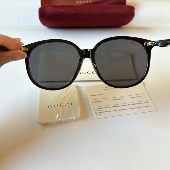 Authentic Gucci 57mm round sunglasses - Picture 8 of 11